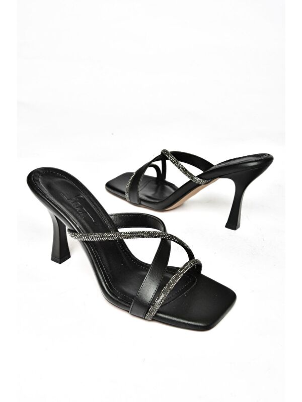 S5903331 Siyah Kadın Terlik - Görsel 4