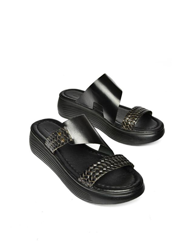 S2910597 Siyah Kadın Terlik - Görsel 4