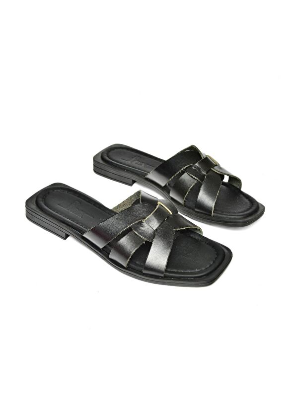 S2910456 Siyah Kadın Terlik - Görsel 4