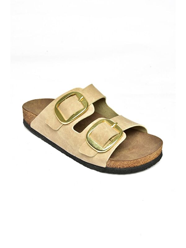 P7775174 Bej Kadın Terlik - Görsel 6