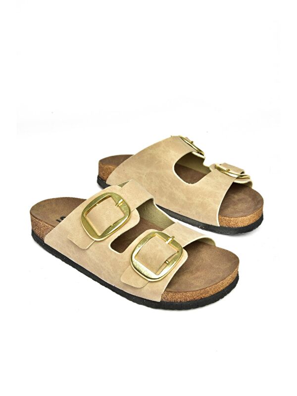 P7775174 Bej Kadın Terlik - Görsel 8