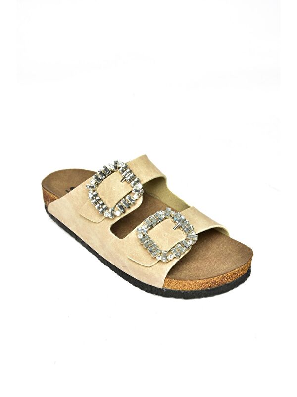 K7776048 Bej Kadın Terlik - Görsel 3