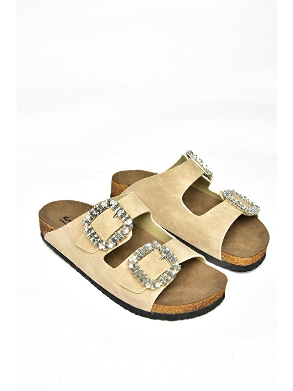 K7776048 Bej Kadın Terlik - Görsel 4