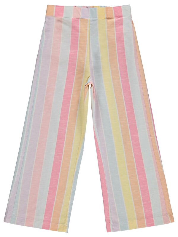 Civil Girls Çizgili 6-9 Yaş Pantolon - Sarı
