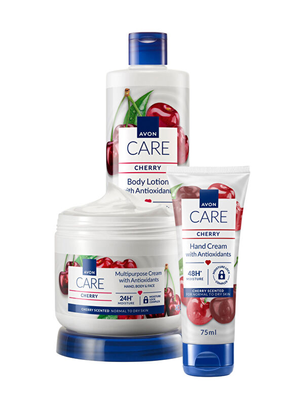 AVON Care Kiraz Kokulu El Vücut ve Çok Amaçlı Krem Paketi