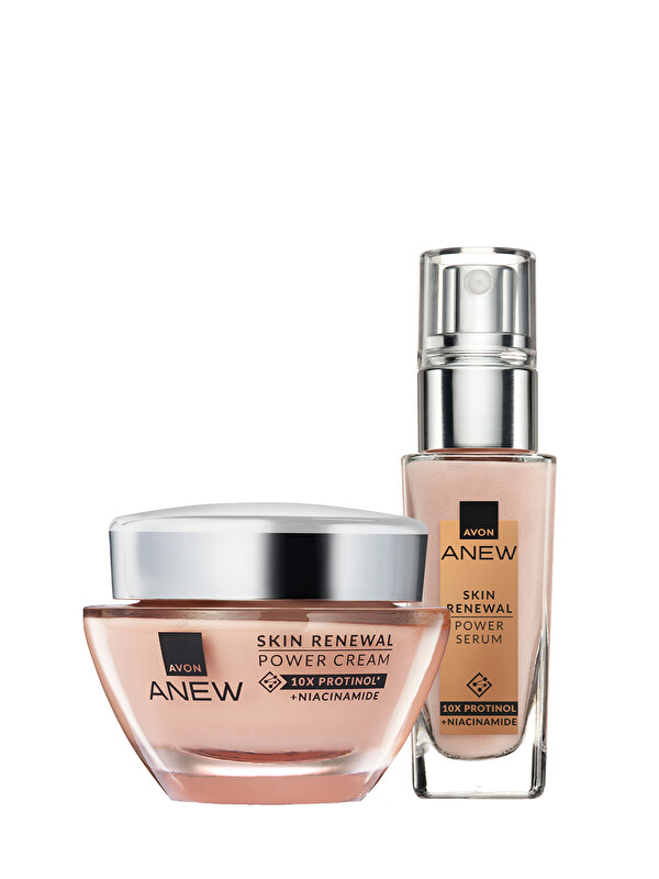 AVON Anew Skin Renewal Power Yüz Kremi ve Serum Paketi