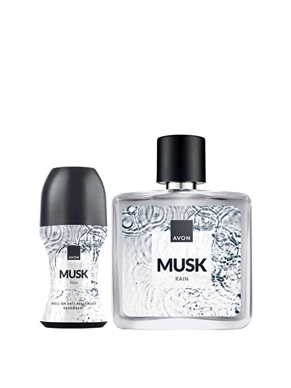 AVON Musk Rain Erkek Parfüm ve Rollon Paketi