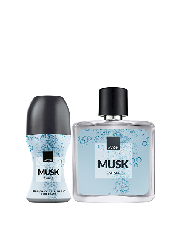 AVON Musk Exhale Erkek Parfüm ve Rollon Paketi