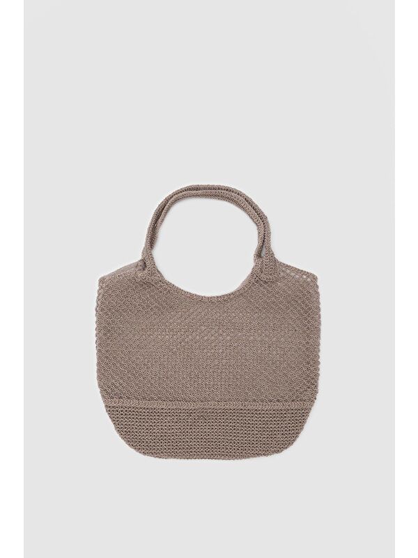 Shulebags Casya Makrome Omuz Çantası Bej