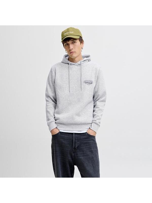 Jack & Jones Jack&Jones Makoto Erkek Gri Kapüşonlu Sweatshirt