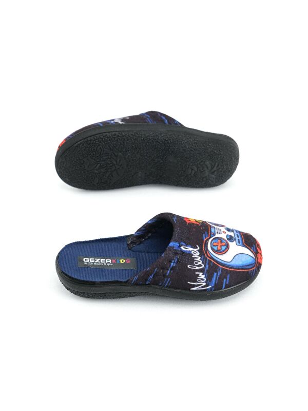 Gezer Lacivert Gezer Kışlık Erkek Çocuk Ev Terlik