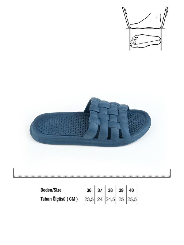 Yazlık Kaydırmaz Taban Kadın Terlik - Görsel 3