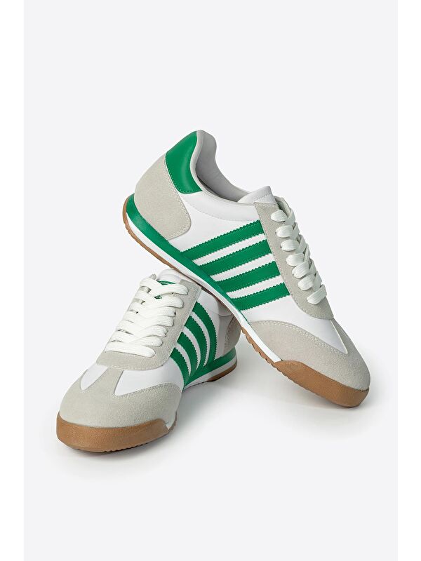 Yuvarlak Burunlu Bağcıklı Unisex Spor Ayakkabı - Görsel 6