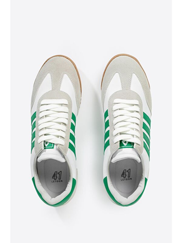 Yuvarlak Burunlu Bağcıklı Unisex Spor Ayakkabı - Görsel 7