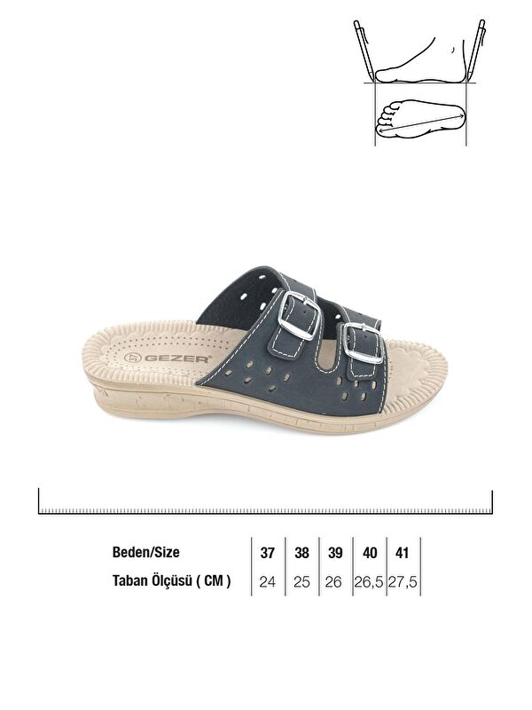 Yazlık Kadın Tokalı Ayarlanabilir Terlik - Görsel 3