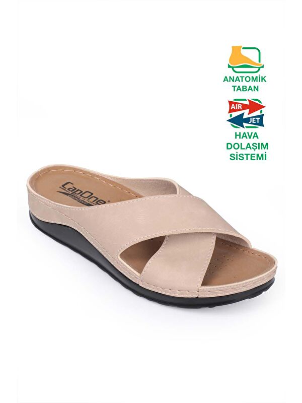 107001 Kadın Çapraz Bant Konfor Anatomic Terlik - Görsel 4