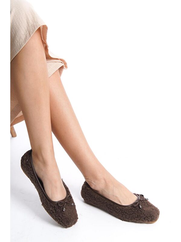 Capone Outfitters Ekru Capone Outfitters Hana Trend Kadın Babet