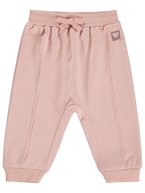 Civil Baby Basic Kalp Etiketli 6-18 Ay Eşofman Altı - Pembe