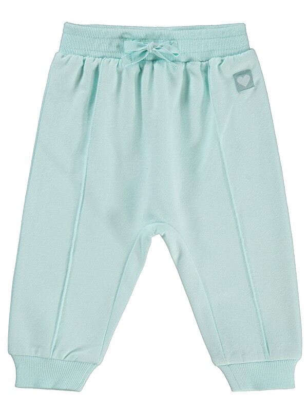 Civil Baby Basic Kalp Etiketli 6-18 Ay Eşofman Altı - Yeşil