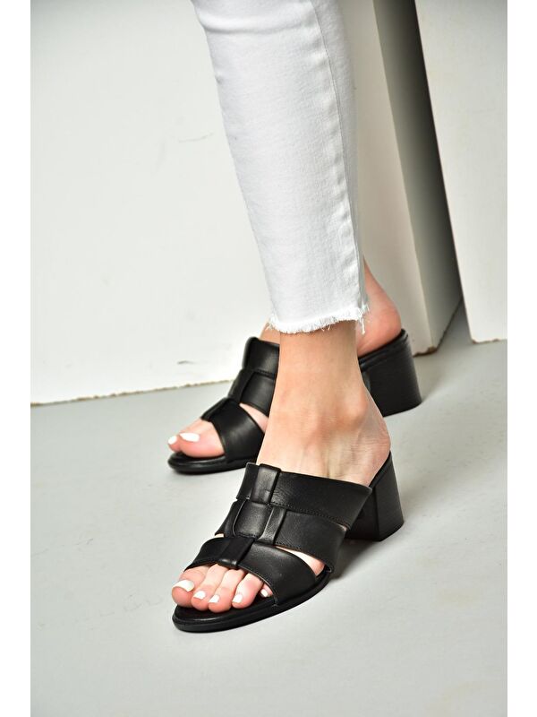 P5554520 Siyah Kadın Terlik - Görsel 2