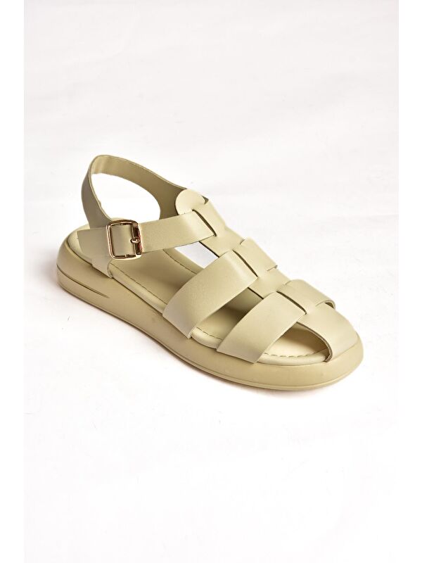 S5181060 Bej Kadın Sandalet - Görsel 8