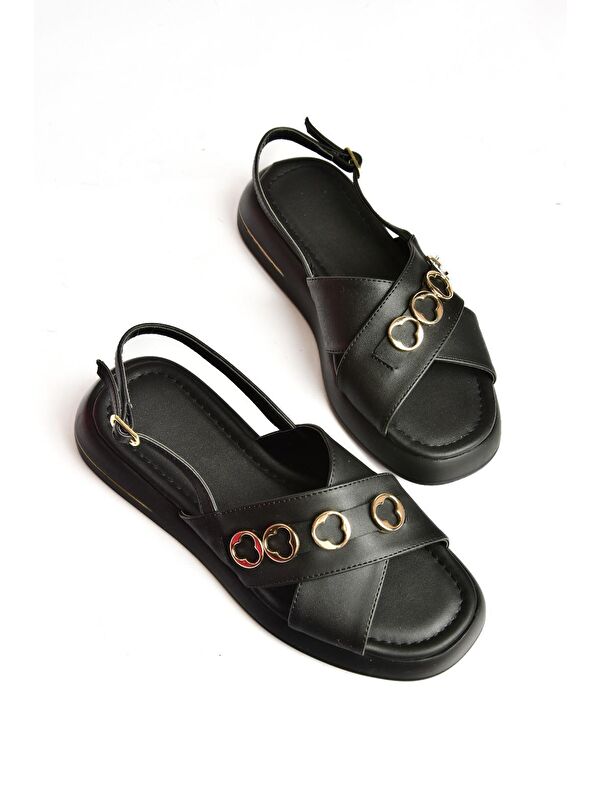 S5181058 Siyah Kadın Sandalet - Görsel 4