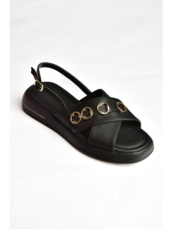 S5181058 Siyah Kadın Sandalet - Görsel 3