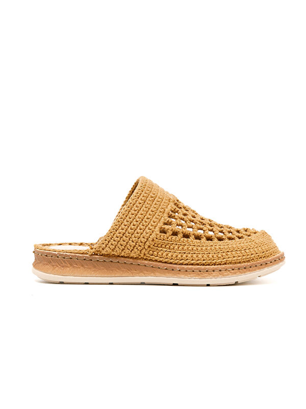 John May Kadın Terlik BBS_JMY Knitwear Slippers Camel