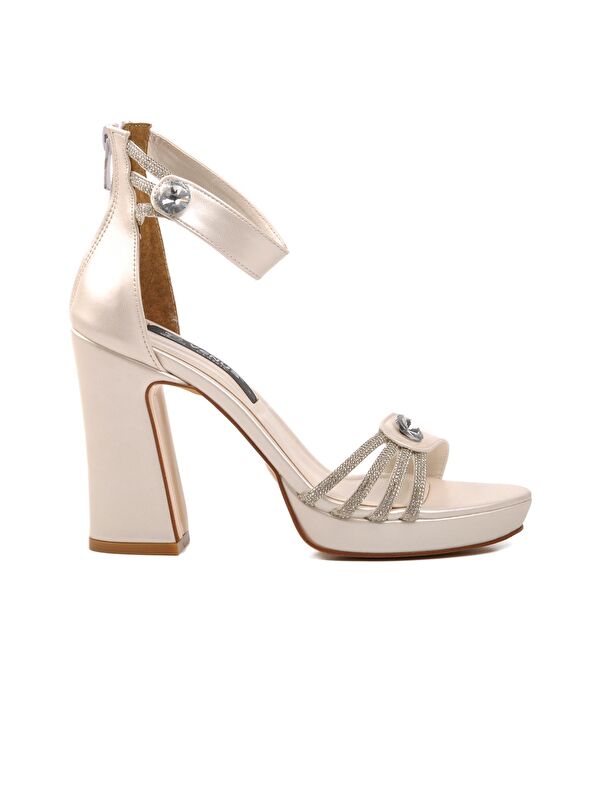 Beyaz Kadın Abiye Ayakkabı 23110916Y - Görsel 2