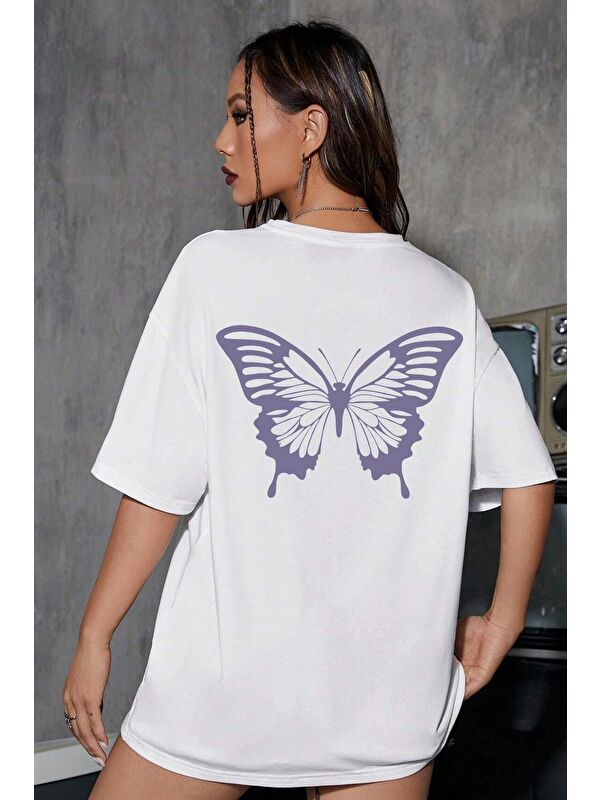 uyguntarz Butterfly Baskılı T-shirt