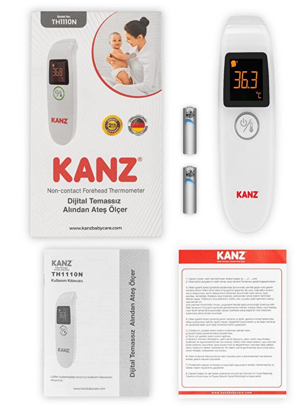 KANZ Dijital Temassız Alından Ateş Ölçer - Standart