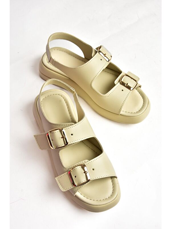 S5181083 Bej Kadın Sandalet - Görsel 4