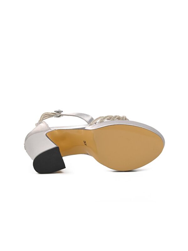 Gümüş Kadın Abiye Ayakkabı 23110916Y - Görsel 6