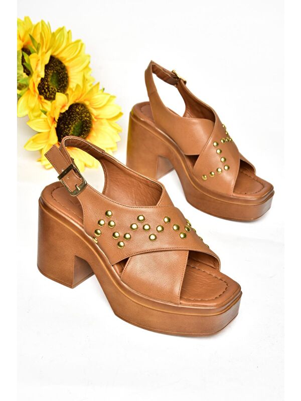 S9961210 Taba Kadın Sandalet - Görsel 4