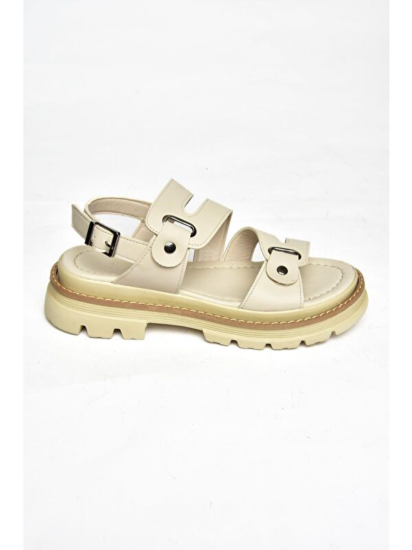 S9960755 Bej Kadın Sandalet - Görsel 2