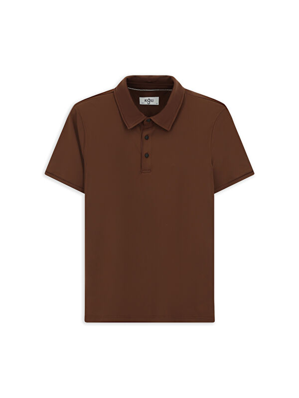 Kiğılı Slim Fit Dar Kesim Elastanlı Polo Yaka Tişört