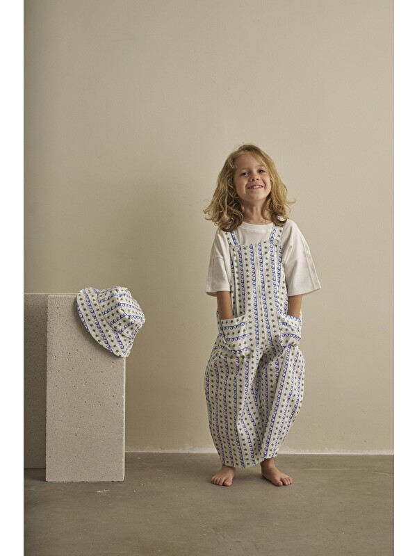 Oh La La Koala For Little Ones Color Parade Gabardin Şapkalı Salopet Takım