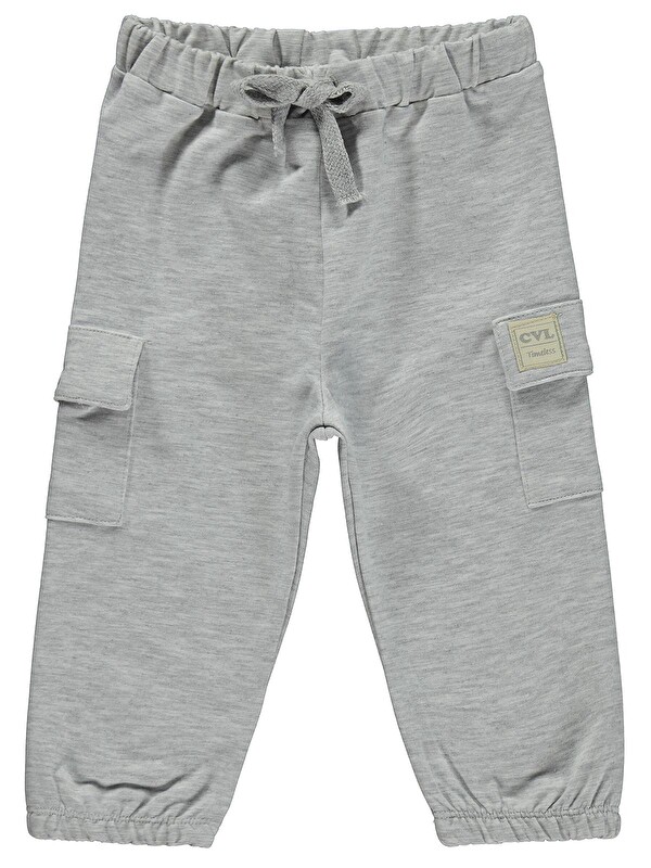 Civil Baby Basic Timeless Kargo Cepli 6-18 Ay Eşofman Altı - Gri
