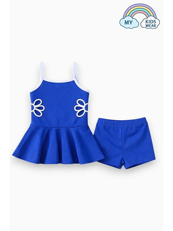 My Kids Wear Kız Çocuk Nakış Detaylı Garson Boy Mayo 5-14 Yaş 12591