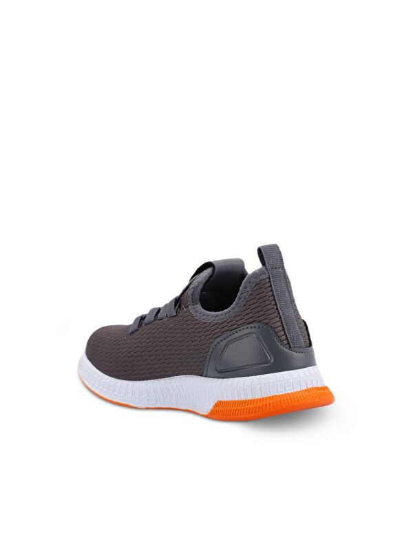 ABENA I Unisex Çocuk Koyu Gri / Turuncu Sneaker - Görsel 4