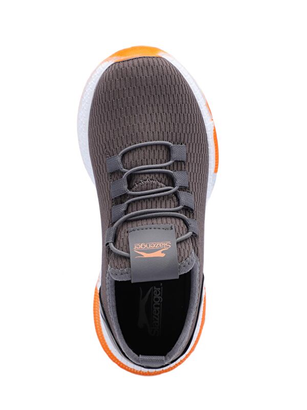 ABENA I Unisex Çocuk Koyu Gri / Turuncu Sneaker - Görsel 6