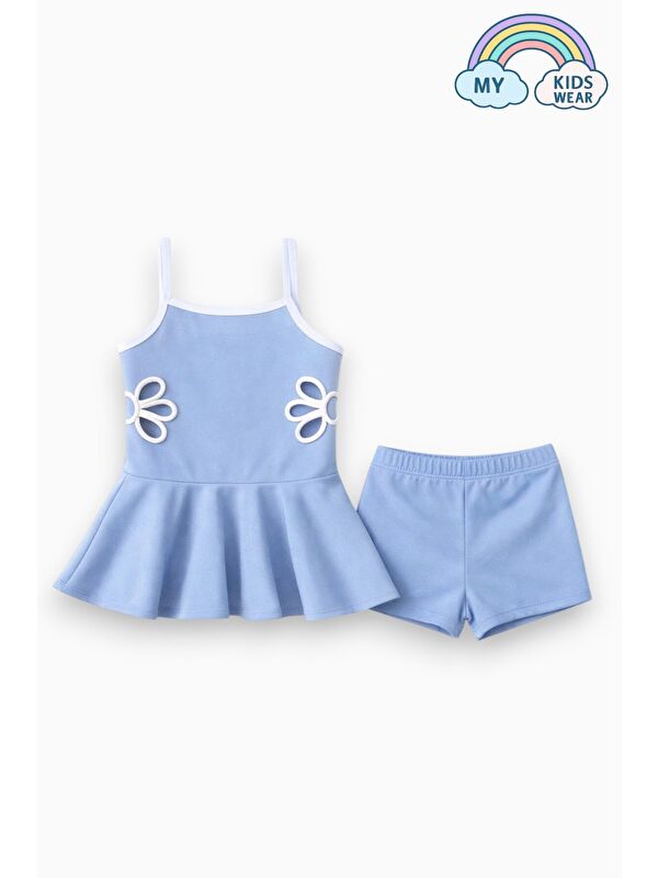 My Kids Wear Kız Çocuk Nakış Detaylı Garson Boy Mayo 5-14 Yaş 12590