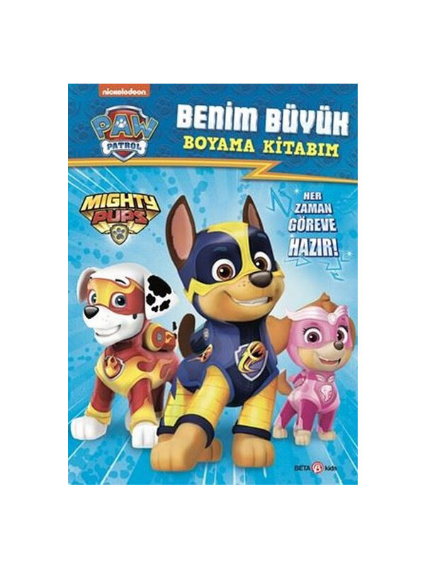 Beta Kids Paw Patrol - Benim Büyük Boyama Kitabım
