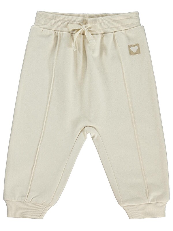 Civil Baby Basic Kalp Etiketli 6-18 Ay Eşofman Altı - Bej
