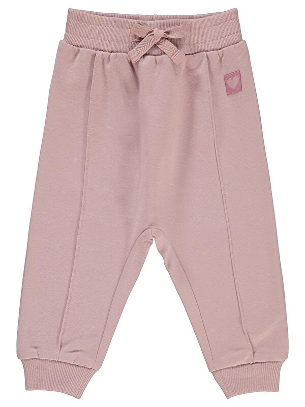 Civil Baby Basic Kalp Etiketli 6-18 Ay Eşofman Altı - Lila