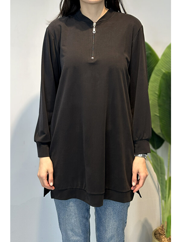 Remsa Pamuklu Basic Tunik 7474 Siyah