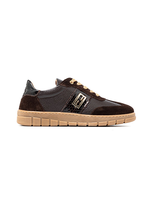 John May Kadın Sneaker ( Günlük) RC-26Y-055-7122 Kahve Süet-Kahve Fltr-Kahv Yln