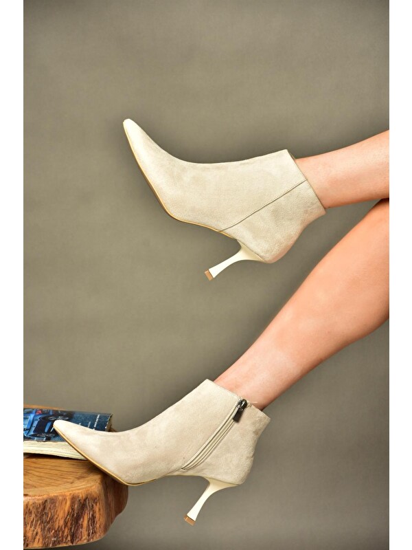 Fox Shoes N2821021 Bej Kadın Bot
