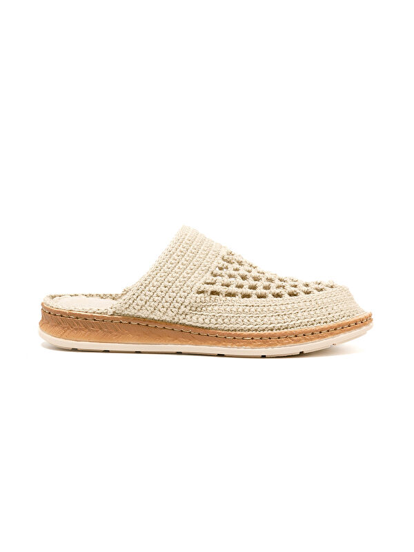 John May Kadın Terlik BBS_JMY Knitwear Slippers Cream