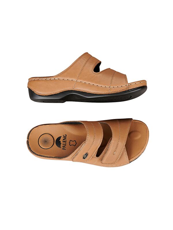 Kadın Ayarlanabilir Hakik Deri Terlik - Görsel 5